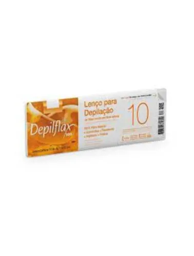 LENÇO PARA DEPILACAO DEPILFLAX COM 10 UNIDADES