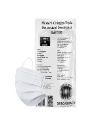 Máscara Tripla Descarpack c/ 50 Unidades