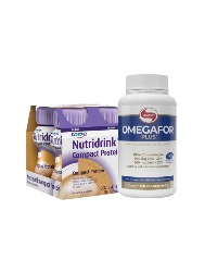 KIT - Omegafor Plus - 120 cap e  Nutridrink Compact Protein
