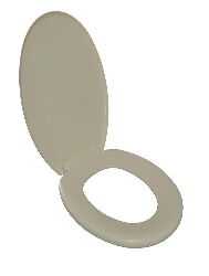 Assento Sanitário Almofadado Slim Bege