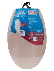 Assento Sanitário Almofadado Slim Bege