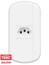 TOMADA 2P+T 20A/250V - BLANC+ FAME