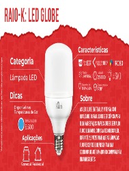 Lampada Led Globe 20W 6500k Bivolt Kian
