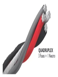 CABO DE ALUMINIO QUADRUPLEX 16MM - 3 FASES + NEUTRO NU METRO