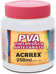 TINTA PVA ACRILEX 250 ML 519 BRANCO