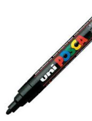 CANETA CIS POSCA N 5M PRETA 75144