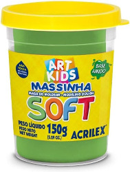 MASSINHA SOFT ACRILEX 150G 101 VERDE