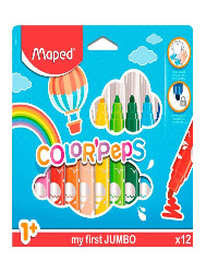 CANETA HIDROGRAFICA  MAPED JUMBO 12 CORES 846020