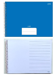 CADERNO JANDAIAD ESP MEIA PAUTA CD CART 80FL STIFF AZ