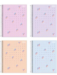 CADERNO TILIBRA HAPPY 12X1 192F CD UNIV  305456