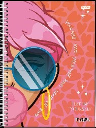 CADERNO JANDAIA 12X1 240FLS  IT GIRL CD