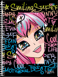 CADERNO JANDAIA 12X1 240FLS  IT GIRL CD
