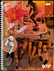 CADERNO JANDAIA 20X1 320FLS GRIP CD 68762