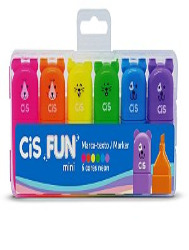 MARCA TEXTO CIS FUN NEON C/6 57165