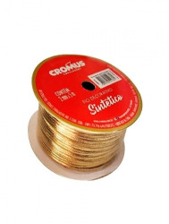 FIO DECORATIVO CROMUS SINTETICO DOURADO 2MMX5M