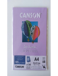 PAPEL VIVALDI CANSON VIOLET A4 25FL 185G