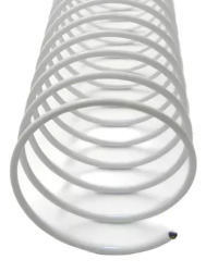 ESPIRAL FIO METALICO 14MM BRANCO