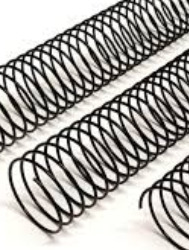 ESPIRAL FIO METALICO 17MM PRETO