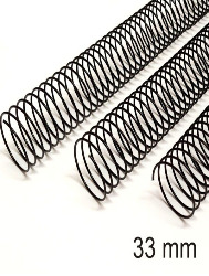 ESPIRAL FIO METALICO 33MM PRETO