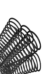 ESPIRAL FIO METALICO 40MM PRETO