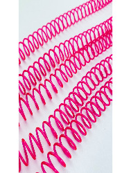ESPIRAL PLASTICO PARA ENCADERNACAO 14 ROSA C/100
