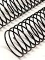 ESPIRAL P/ENCADERNACAO 25 PRETO C/48