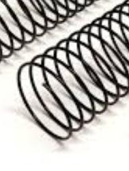 ESPIRAL P/ENCADERNACAO 33 Preto 250FL 25UN