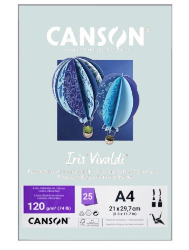 PAPEL VIVALDI CANSON A4 CINZA 25FL 120G