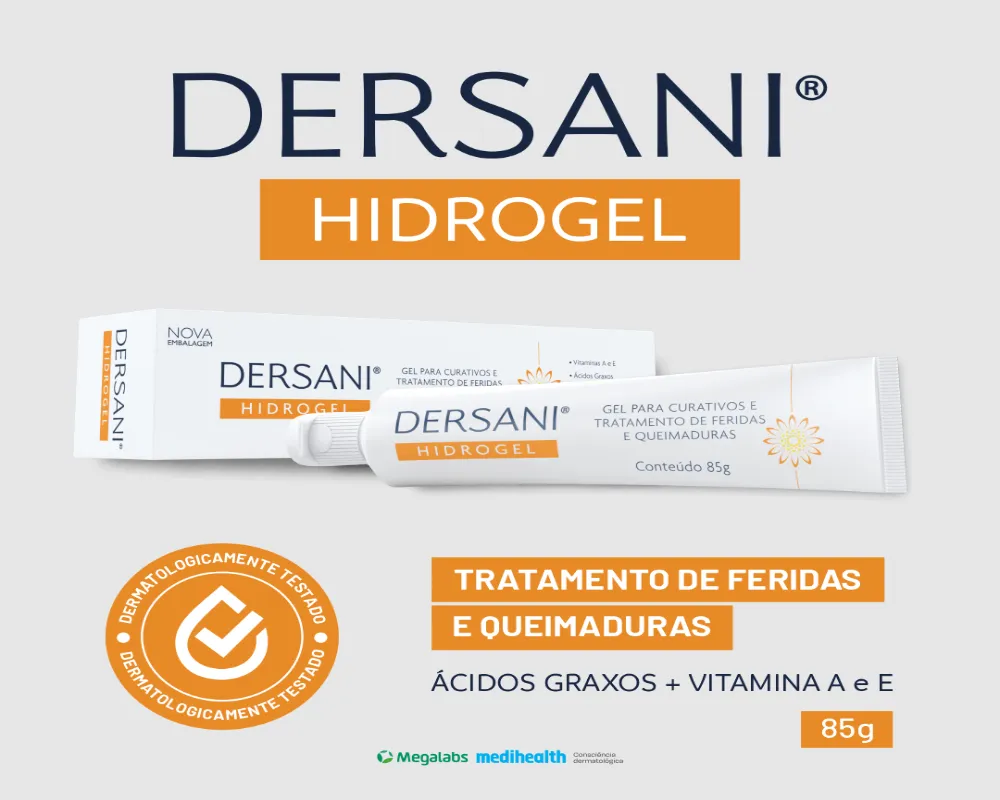 Gel Cicatrizante Dersani Hidrogel 85g 
