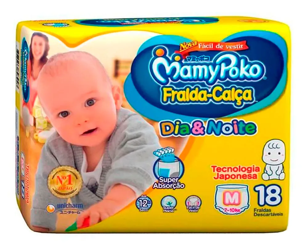 FRALDA MAMYPOKO D&N CALCA TAMANHO M 18UN