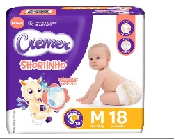 FRALDA CREMER SHOR JUMBI TAMANHO M 18UN