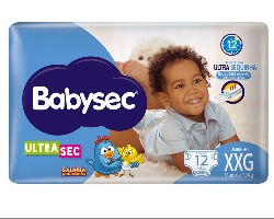 FRALDA BABYSEC U.SEC JUMBI XXG 12U