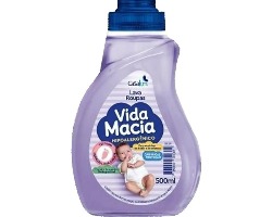 AMACIANTE DE ROUPA GLICERINA & AMÊNDOAS VIDA MACIA FRASCO 500ML