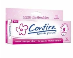 TESTE DE GRAVIDEZ CONFIRA TIRA 1 UNIDADE