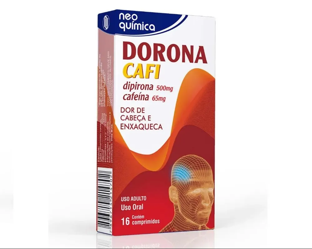 DORONA CAFI 500MG+65MG 16CP