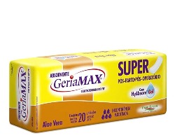 ABSORVENTE GERIAMAX POS PARTO 1 PACOTE COM 20 UNIDADES