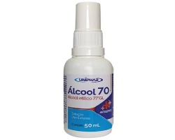 ALCOOL 70%LIQ UNIPHAR 50ML