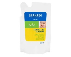 SABONETE LIQUIDO GRANADO BEBE GLICERINA REFIL 250ML