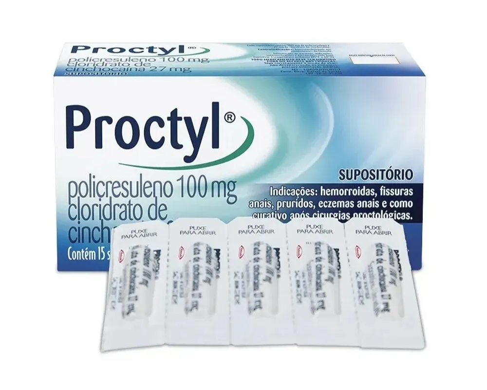 PROCTYL 100MG+27MG 15SUP