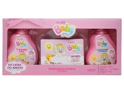 KIT HORA DO BANHO MURIEL BABY MENINA SH+COND+SABONETE