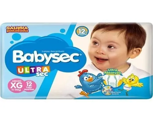FRALDA BABYSEC U.SEC JUMBI TAMANHO XG 12UN