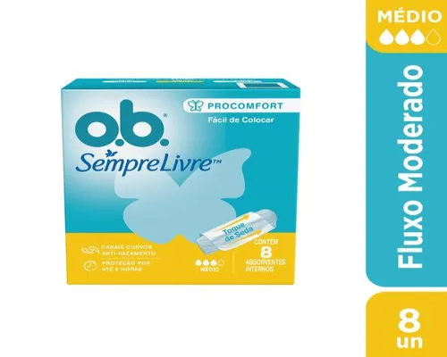 ABSORVENTE OB PROCOMF INT MED 8UN
