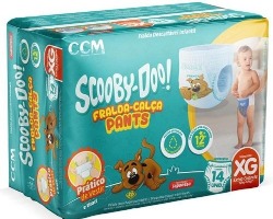 FRALDA SCOOBY-DOO CALC JUMBI TAMANHO XG 14
