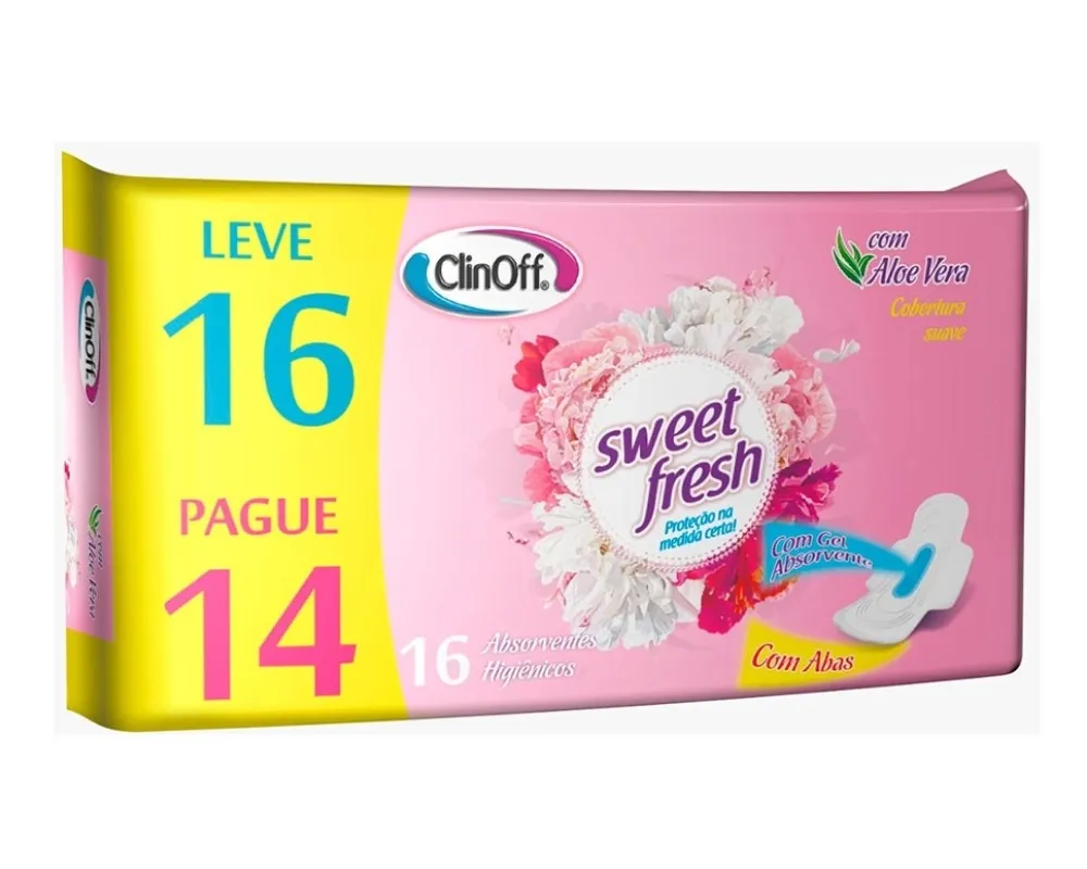 ABSORVENTE CLINOFF PROT C/P 16UN