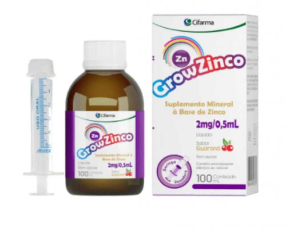 GROW ZINCO LIQ GUARANA 100ML