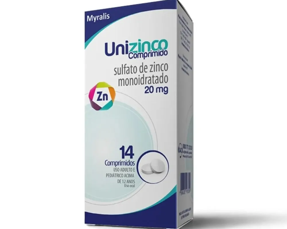 UNIZINCO 20MG 14CP