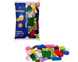 BRINQ.BLOCO MONTAR CLASSICO 25 PCS