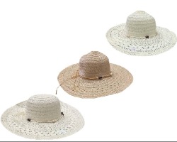 CHAPEU DE PRAIA FEMININO C/ CORDAO