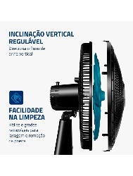 VENT. DE MESA 40CM MONDIAL SUPER POWER 6P VSP-40-AP /220V