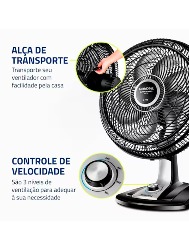 VENT. DE MESA 40CM MONDIAL VTX-40C-8P